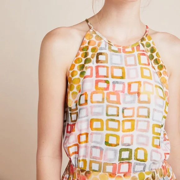 NWT Conditions Apply Anthropologie Watercolor Jumpsuit